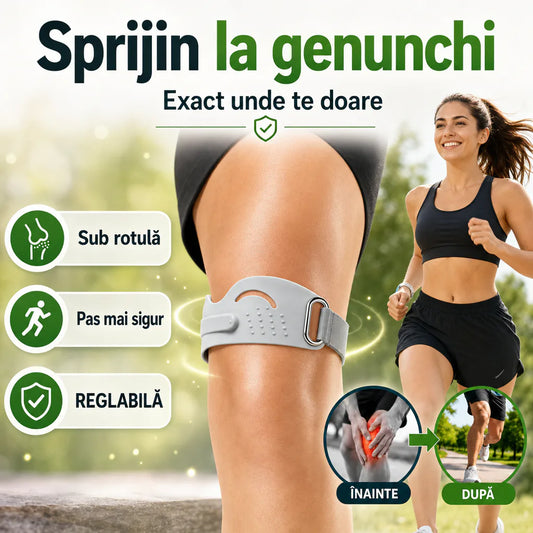 PasConfort™ – Susținere reglabilă pentru genunchi, la fiecare pas