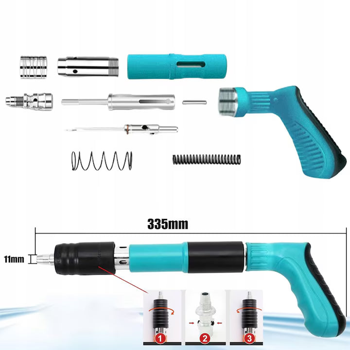 Pistol manual pentru fixarea cuielor + 100 cuie CADOU